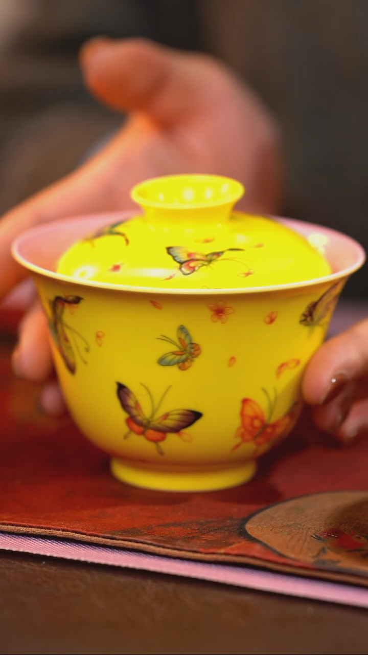 茶杯紫砂【宜景窑系列】盖碗