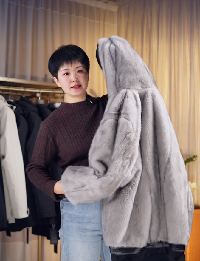 男士水貂内胆派克服多色可选尼克服整貂保暖加厚冬季商务休闲