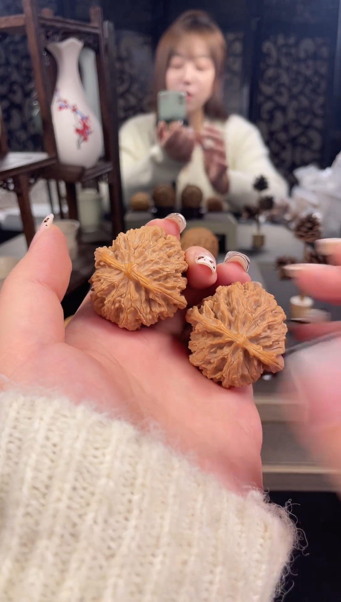 【闪购商品】文玩核桃把件苹果园38尺-33