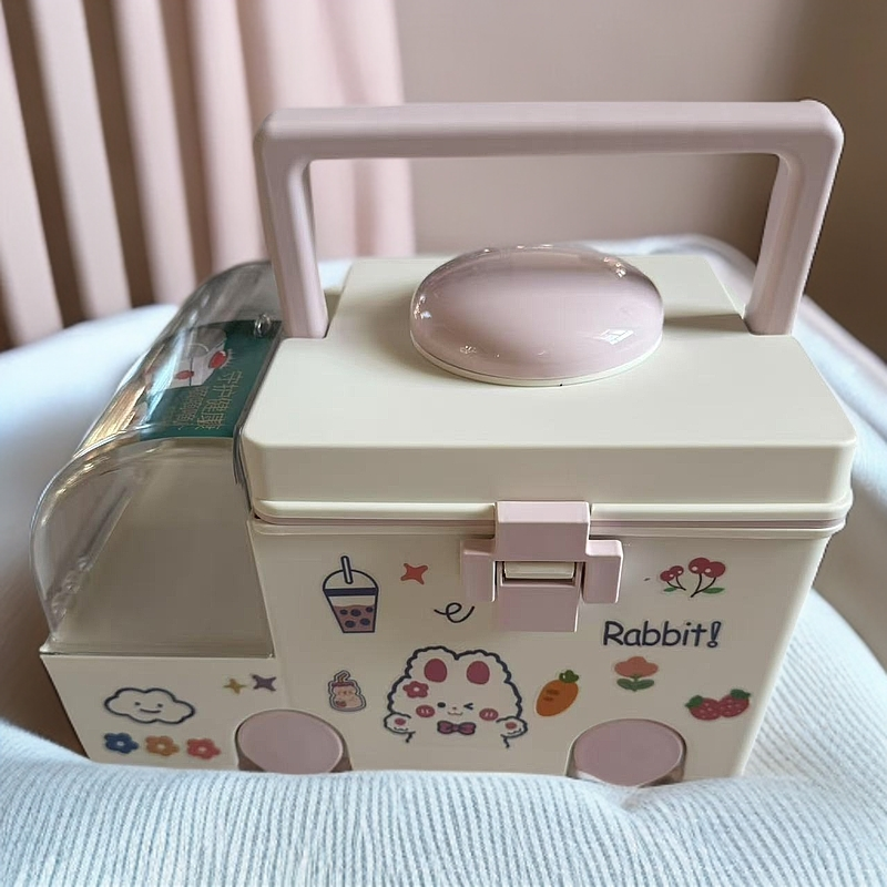 【新疆包邮】手提药箱收纳盒医药箱收纳分层储药盒