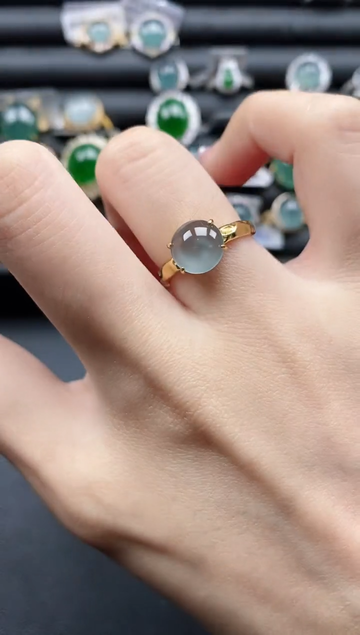 【闪购商品】翡翠戒指银S925镶嵌1111