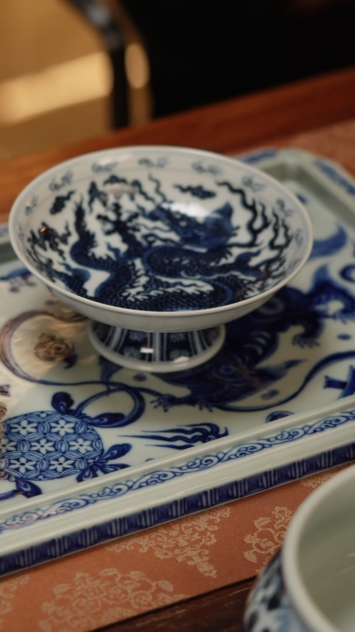 【闪购商品】快雪诗情龙纹果盘