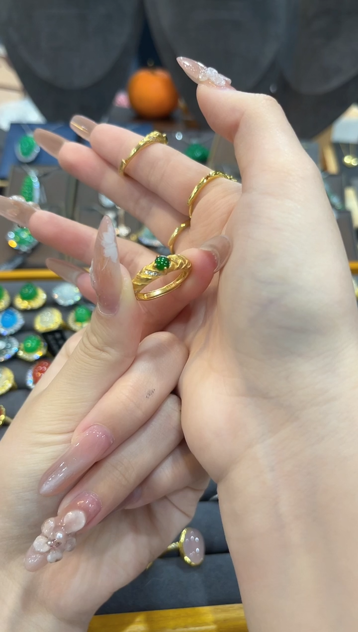 【闪购商品】翡翠戒指银S925镶嵌11111111
