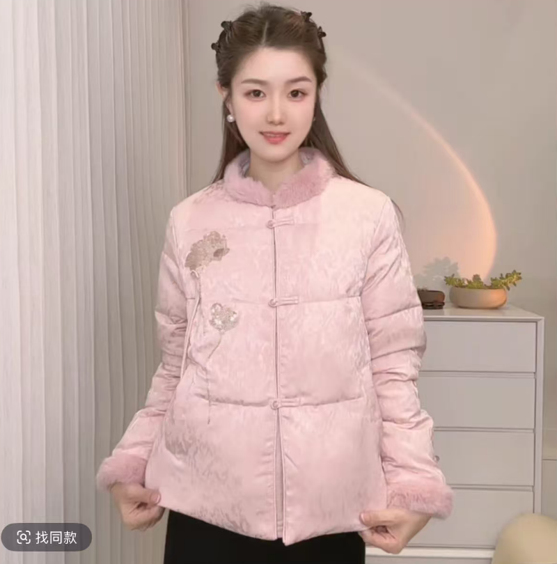 女士国风刺绣棉服79-A787