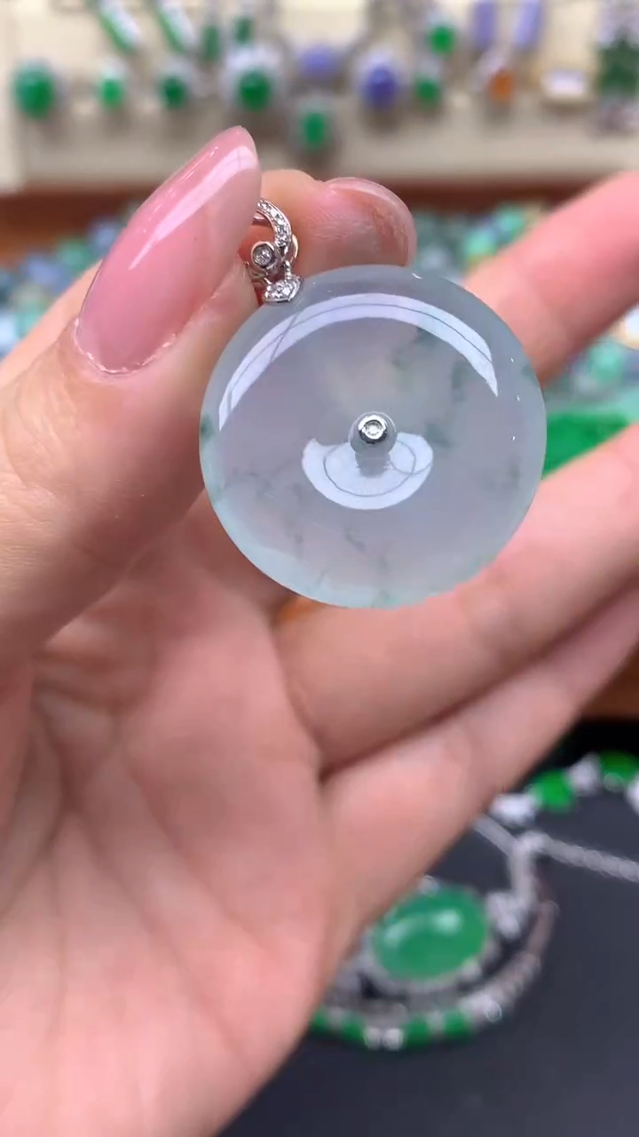 【闪购商品】翡翠颈饰18K金镶嵌254-天然翡翠