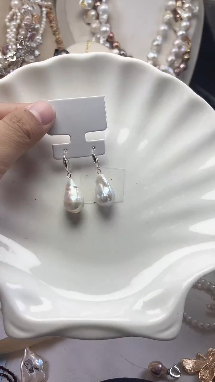 未镶嵌耳饰淡水珍珠【纯恬珠宝】