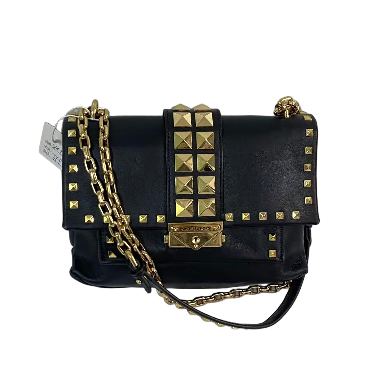 95新 MICHAEL KORS/迈克高仕 MK中号黑色中古斜挎包SH-30996-A