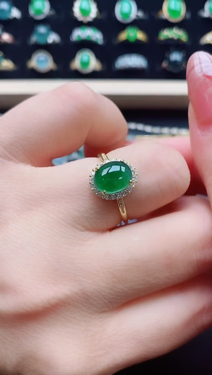 【闪购商品】翡翠戒指银S925镶嵌321321