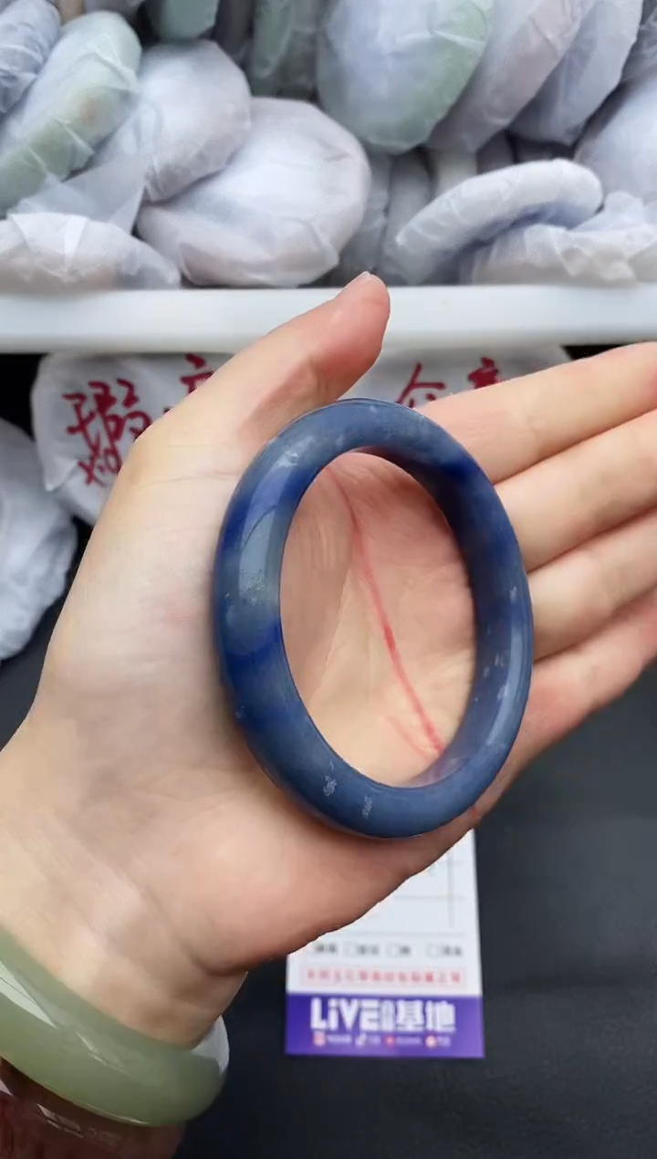 未镶嵌手镯石英质玉瑕疵35+56/57