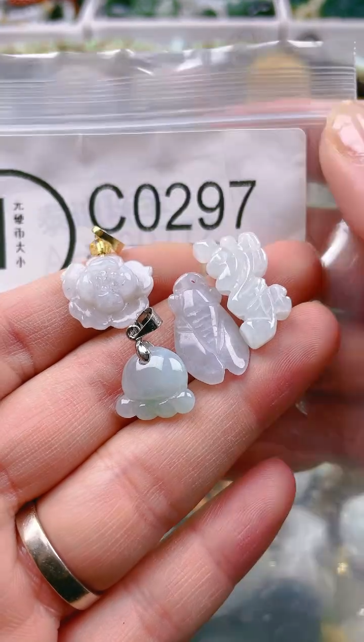 【闪购商品】翡翠颈饰未镶嵌/C/翡翠A货一图一物