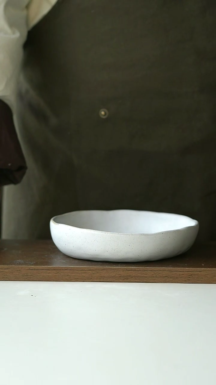 【闪购商品】陶瓷白色小烤盘15.5cm@4-2@