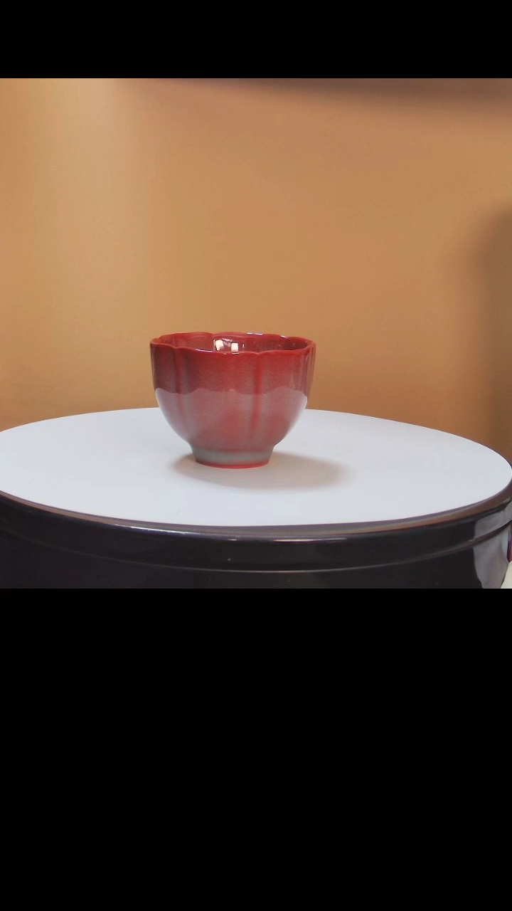 【闪购商品】主人杯红炉点雪六方花口主人杯礼盒装