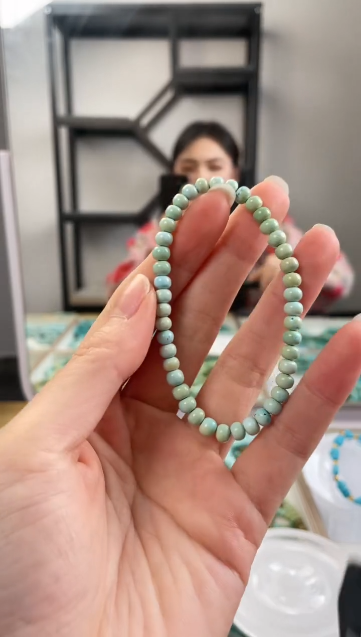 【闪购商品】绿松石珠宝奇石未镶嵌5.1+mm