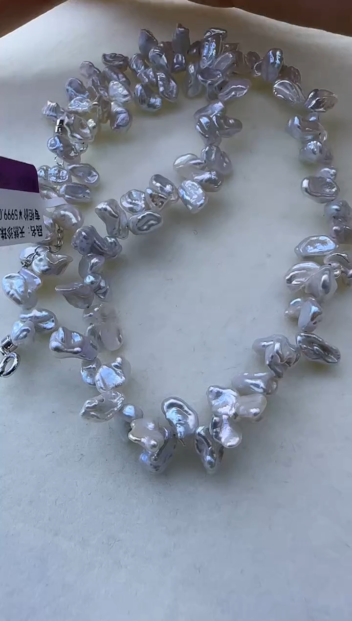 【闪购商品】淡水珍珠项链银S925镶嵌347定制  多样性发货  发其一