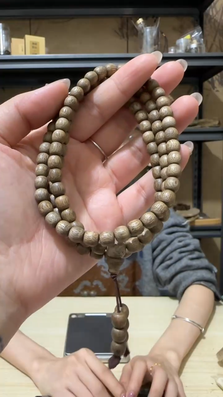 【闪购商品】沉香手串12号加里曼丹野料多圈卡6