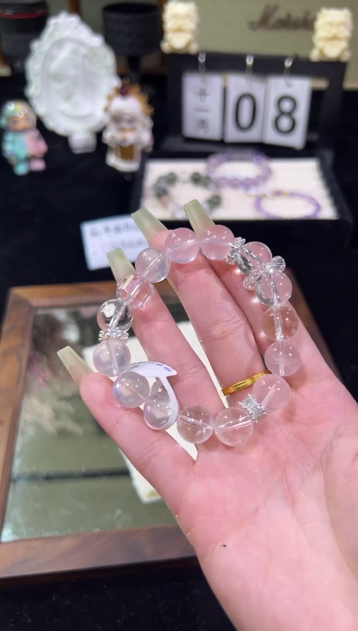 合金手链水晶天然水晶 手围15-16cm 多样性发一      0394