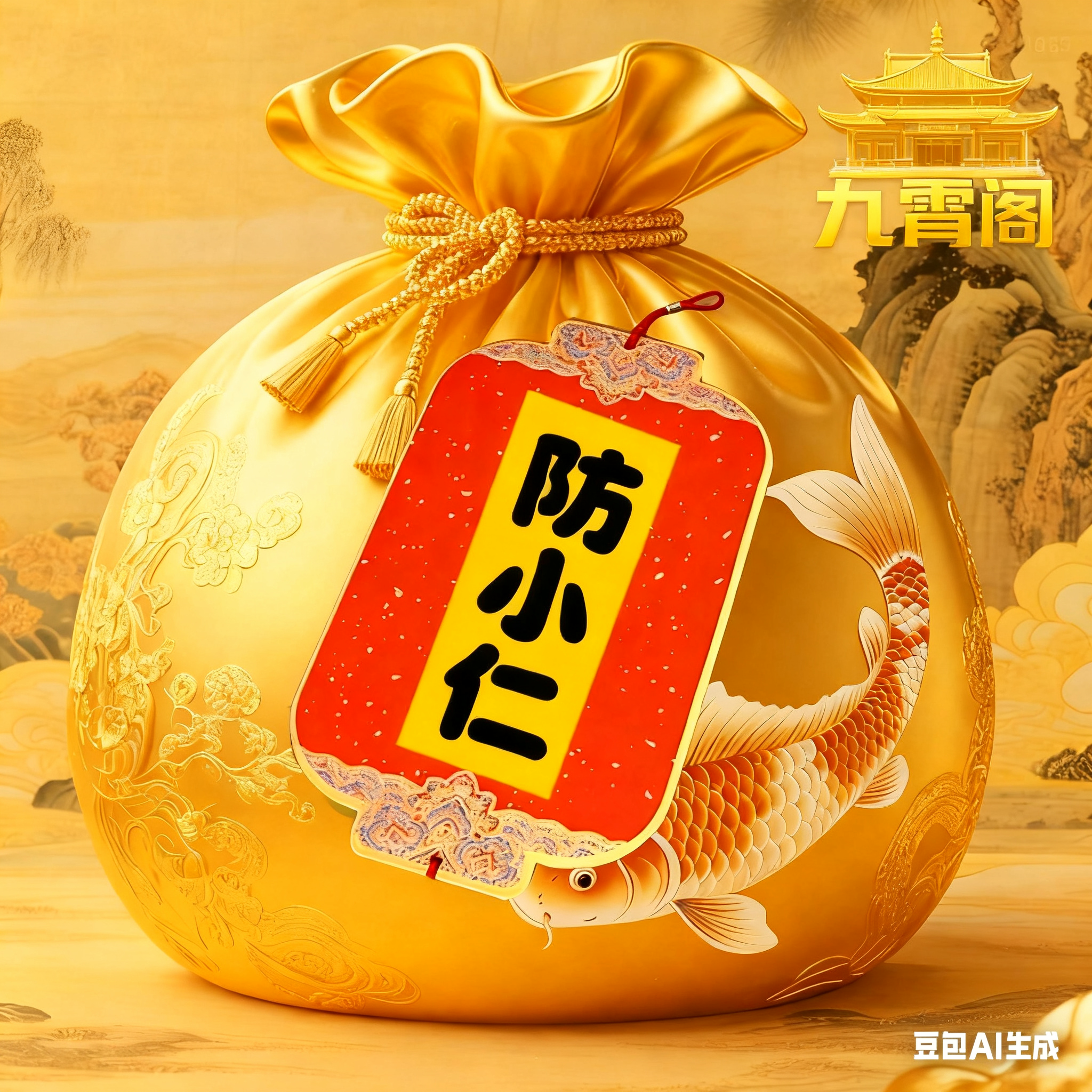 6号防小仁【九霄】生肖挂饰福袋