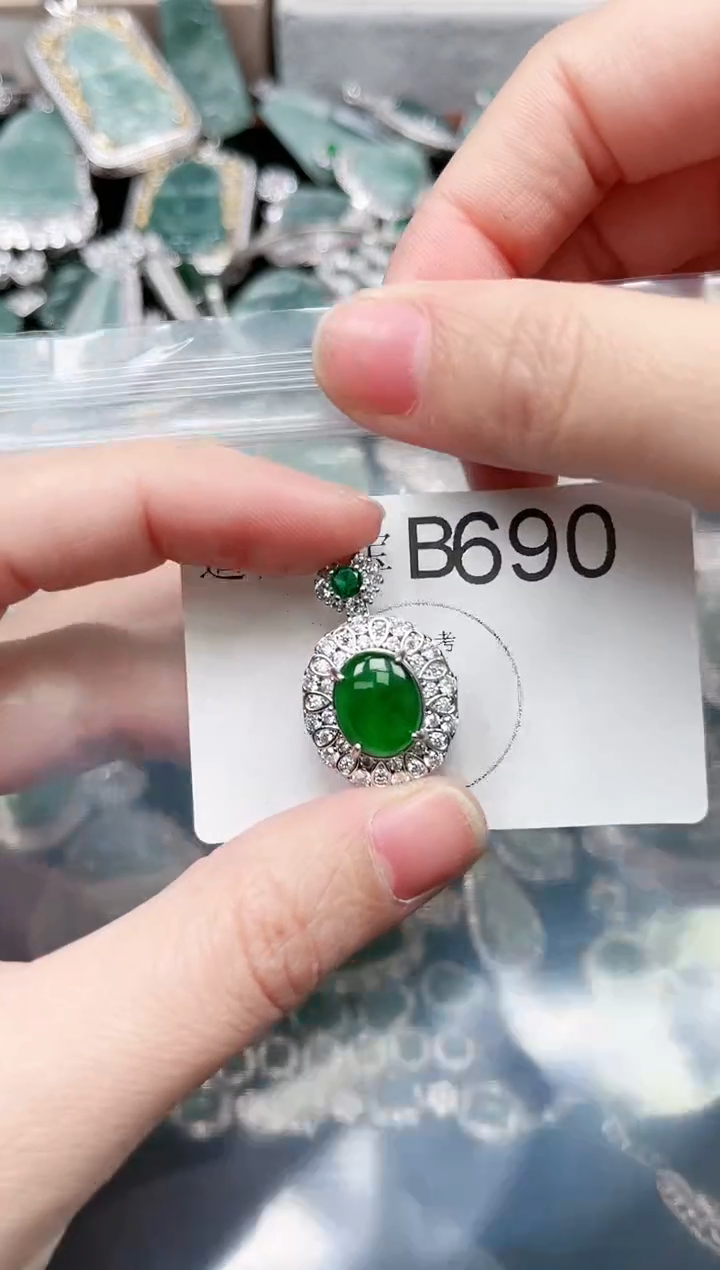 【闪购商品】翡翠颈饰未镶嵌690赠皮绳