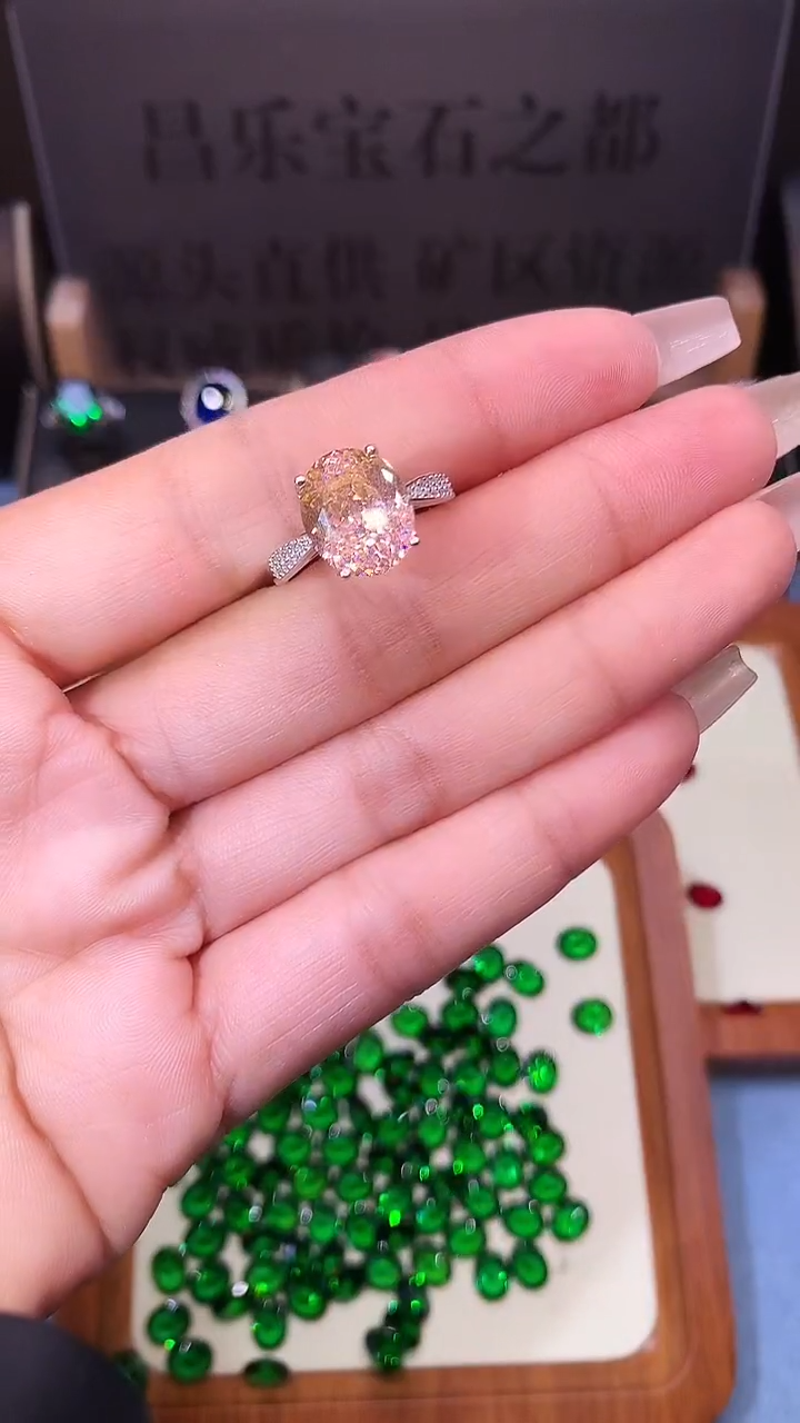 无925银925银戒指 大克拉重工精切高品质戒指