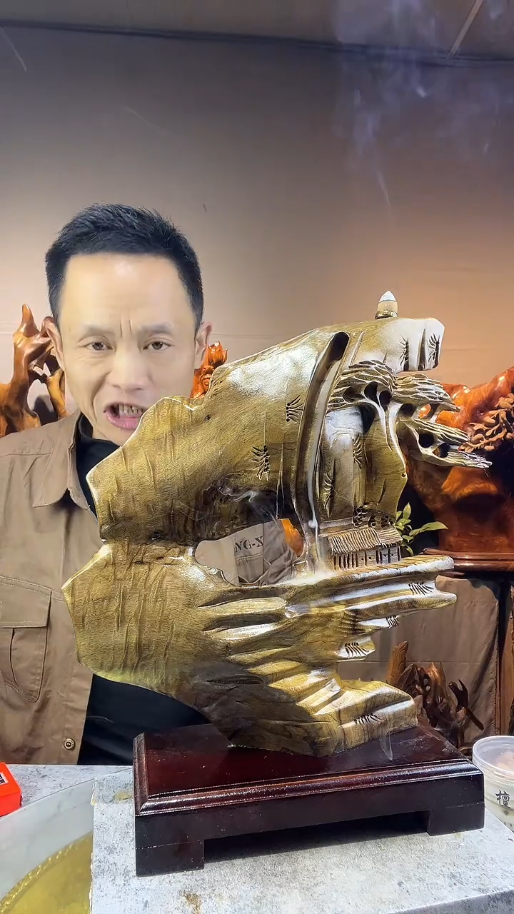 金丝楠用****4小叶桢楠随行摆件69