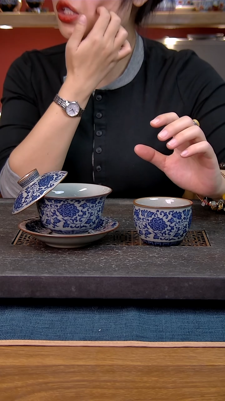 简装家用款2件套 老陶泥开片纹陶瓷茶具