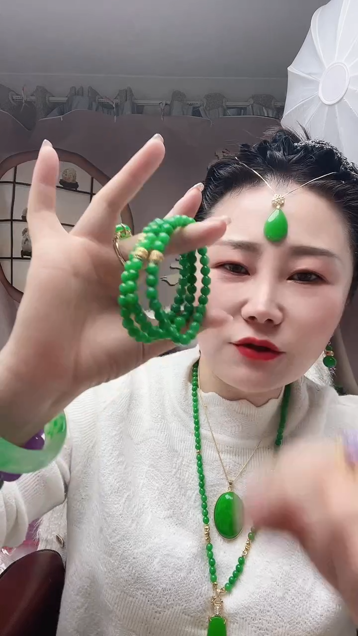 【闪购商品】翡翠手链14K金镶嵌061号