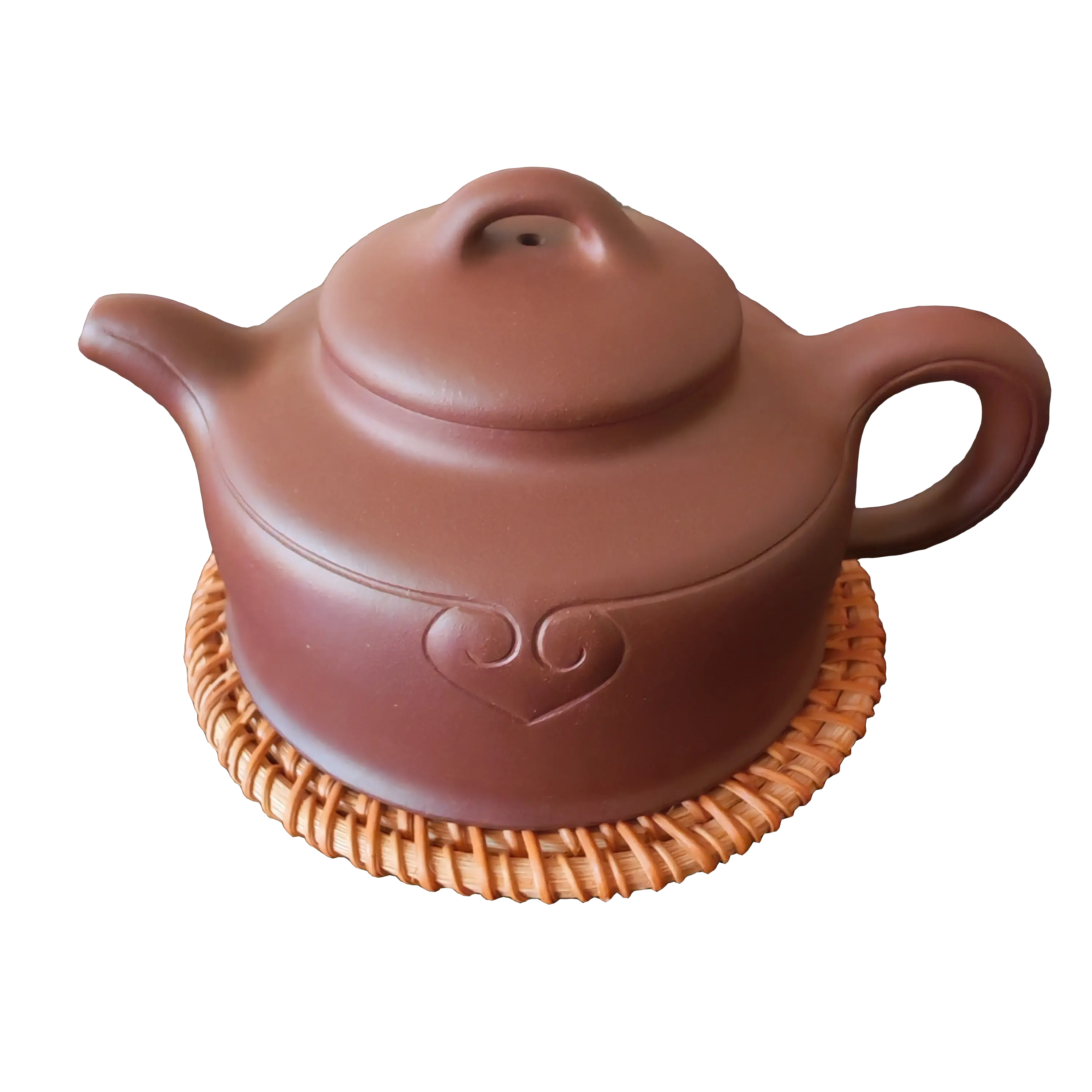 如意，原矿紫泥350毫升，砂质弱碱性能够软化水质大容量手制如意壶