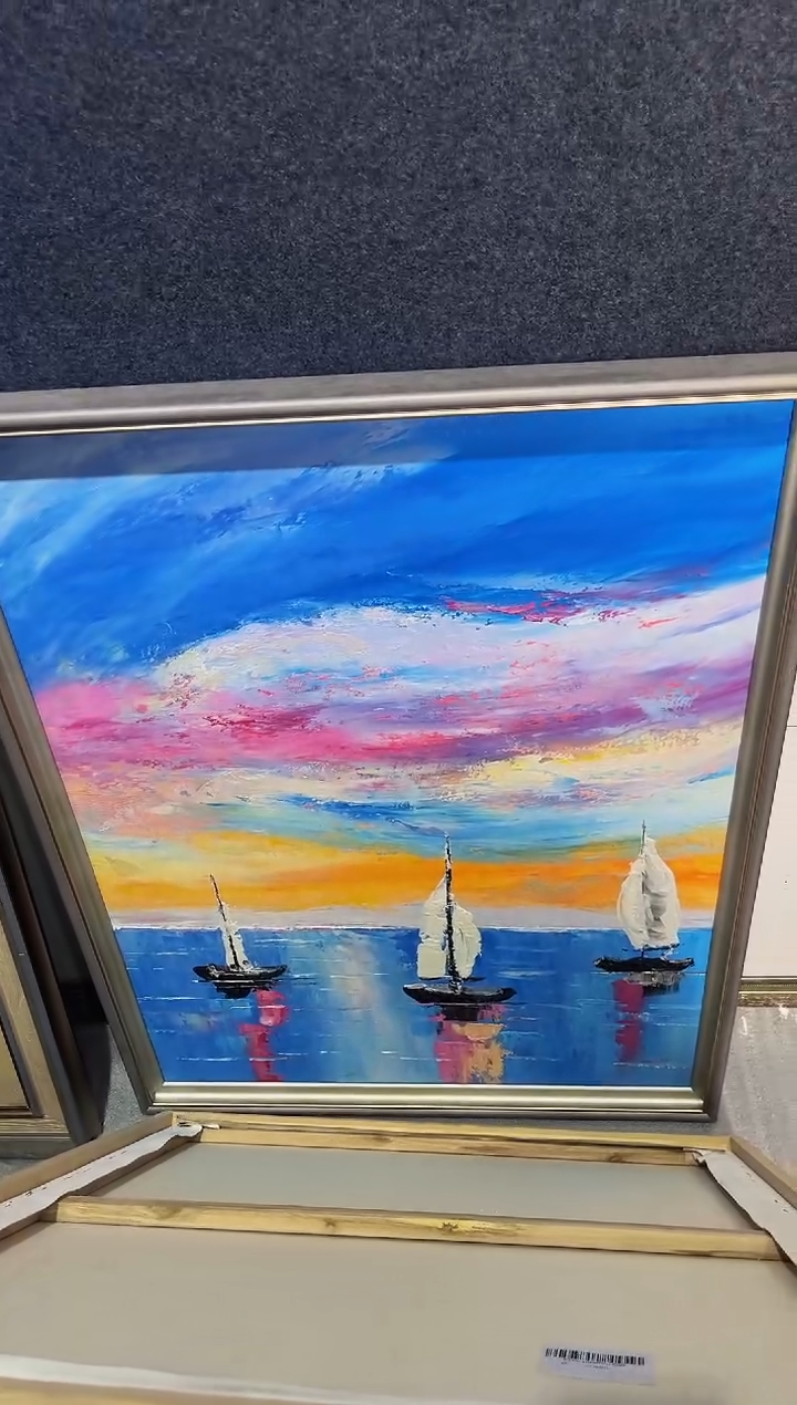 【闪购商品】油画33号 60*80 帆船-手绘油画