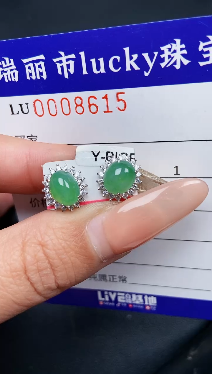 【闪购商品】翡翠颈饰银S925镶嵌8615