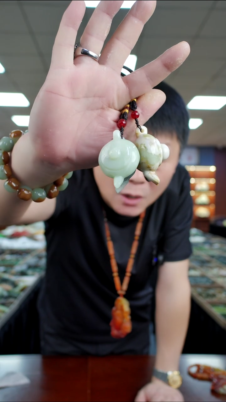 未镶嵌蛇纹石玉手把多样是发货随机发一