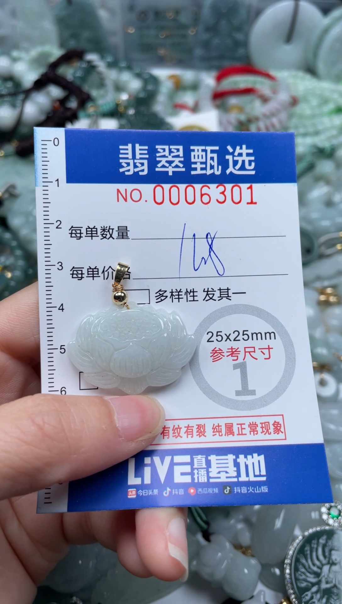 【闪购商品】翡翠颈饰未镶嵌00..6301