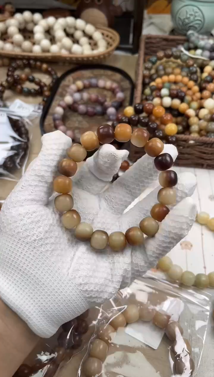 手串菩提根/象牙果a331 卡14 干磨龙井