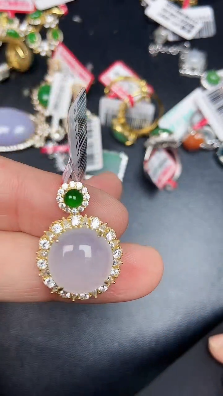 银S925镶嵌戒指翡翠3060