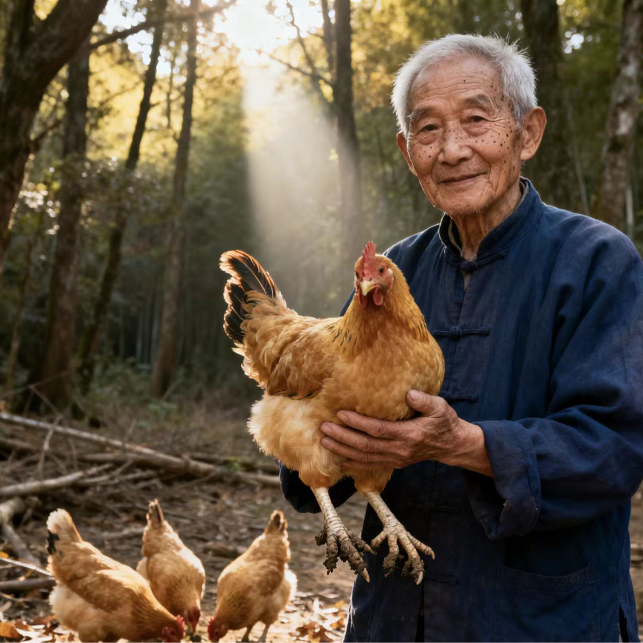 【火柚星球】皖南深山放养黄油老母鸡营养三只 包冰率不含冰