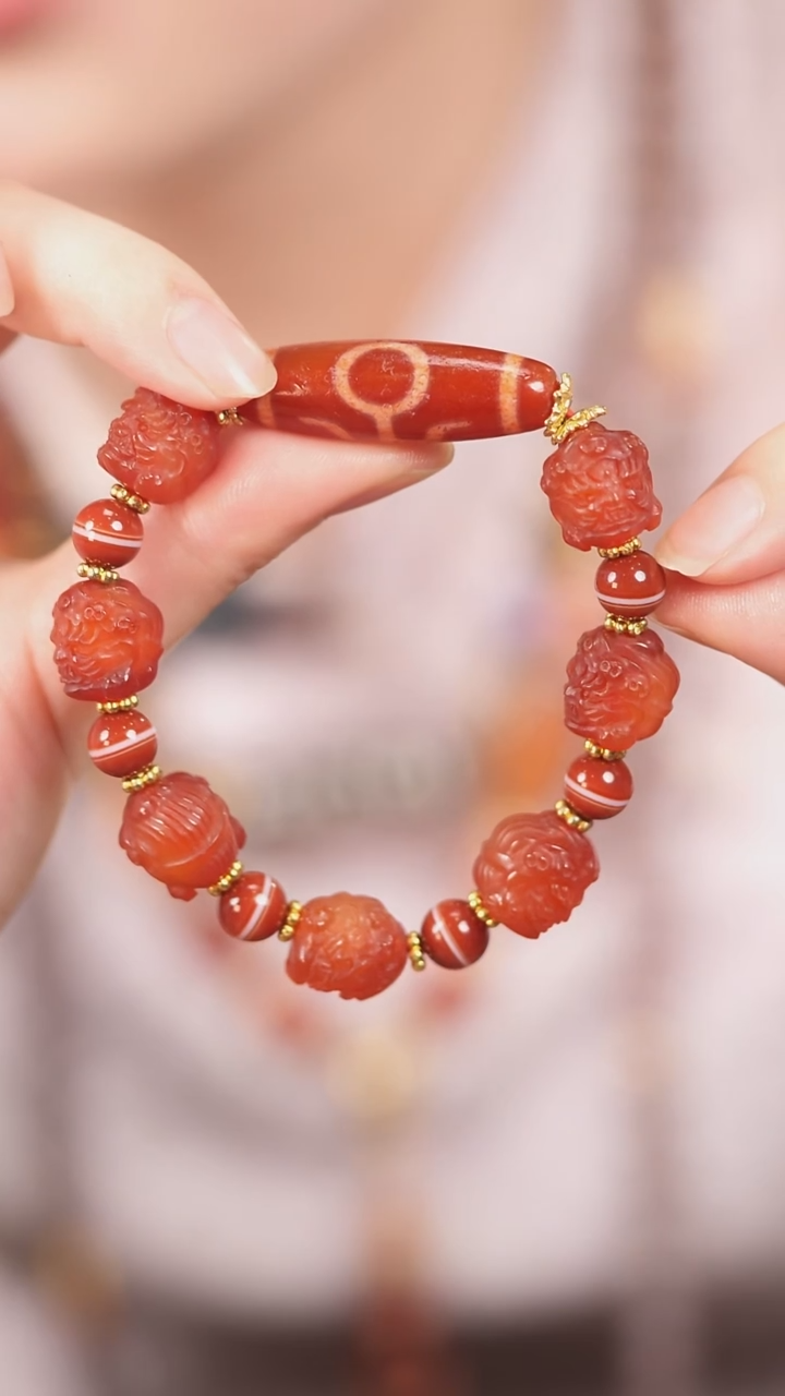 玛瑙/玉髓（覆膜）颈饰未镶嵌传世珠宝-多样性发其一