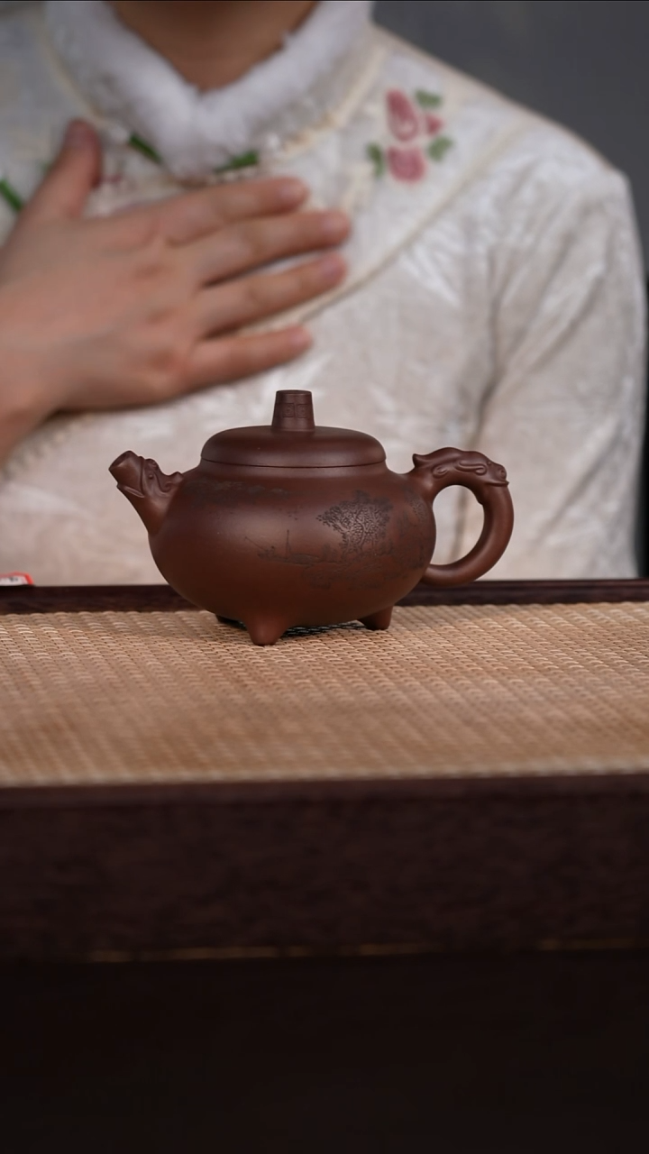 茶壶紫砂紫泥 280cc
