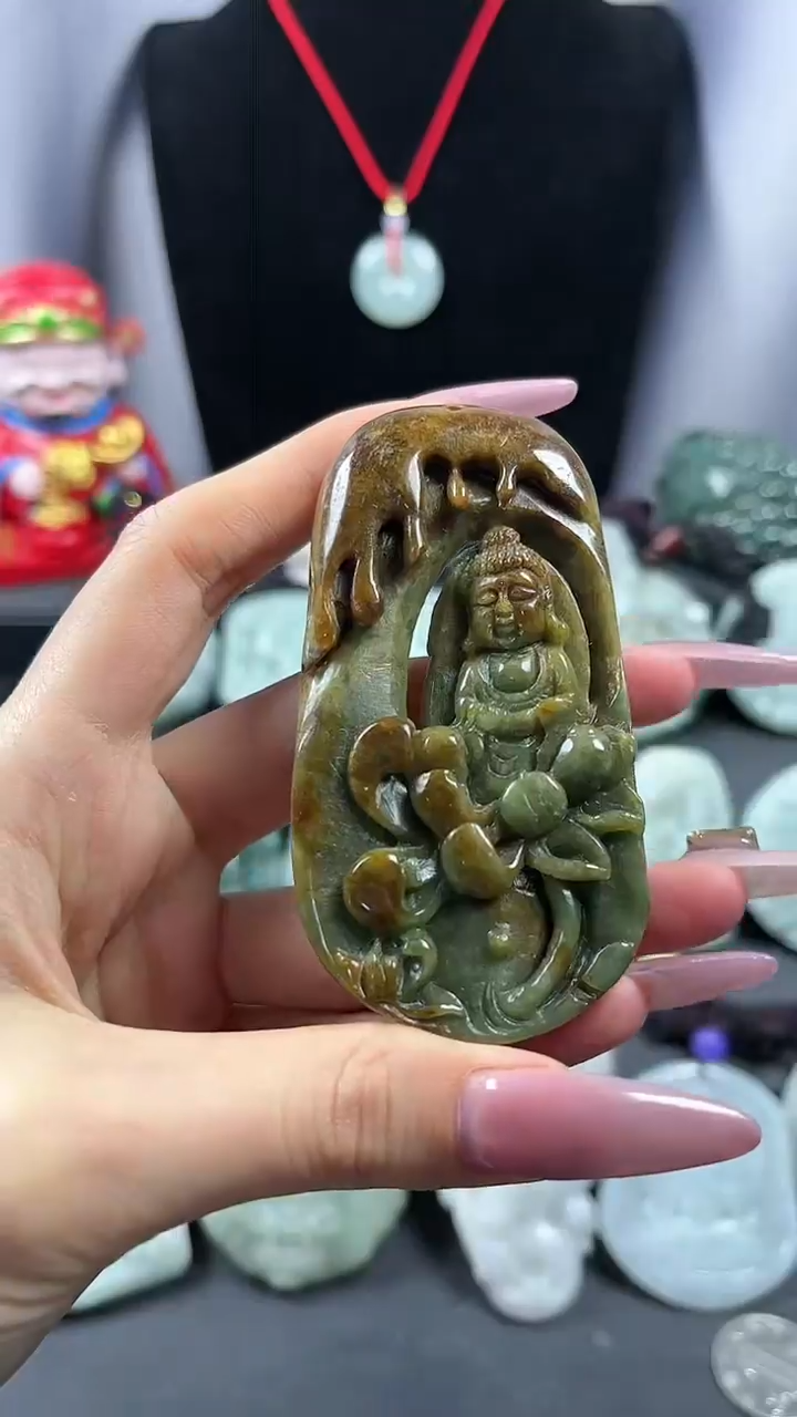 【闪购商品】翡翠颈饰未镶嵌宝宝佛
