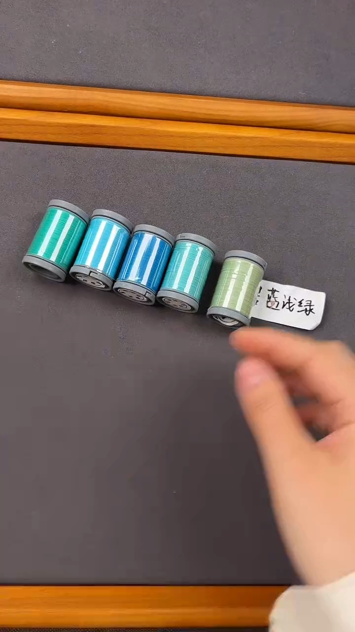 涤纶0.1圆蜡碧蓝浅绿