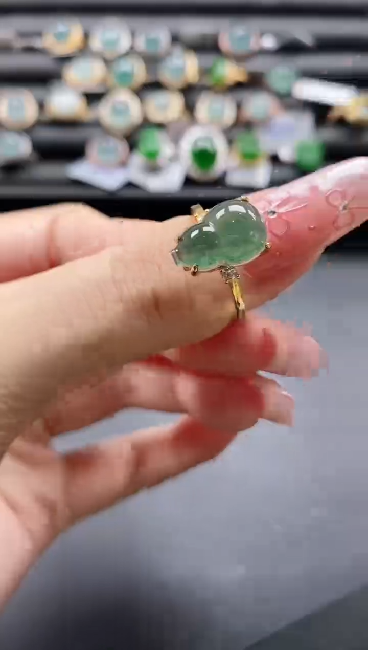 【闪购商品】翡翠戒指银S925镶嵌1111