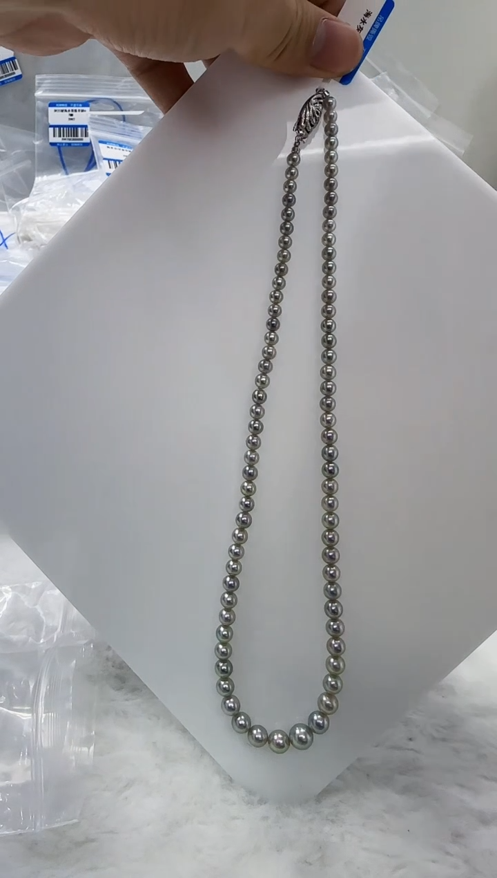 【闪购商品】海水珍珠DA未镶嵌t987 灰珠串