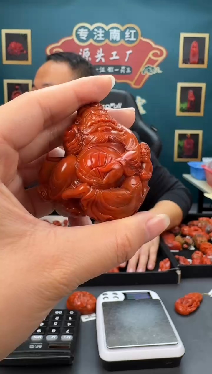 【闪购商品】南红玛瑙雕刻未镶嵌113ZB0216产品一个