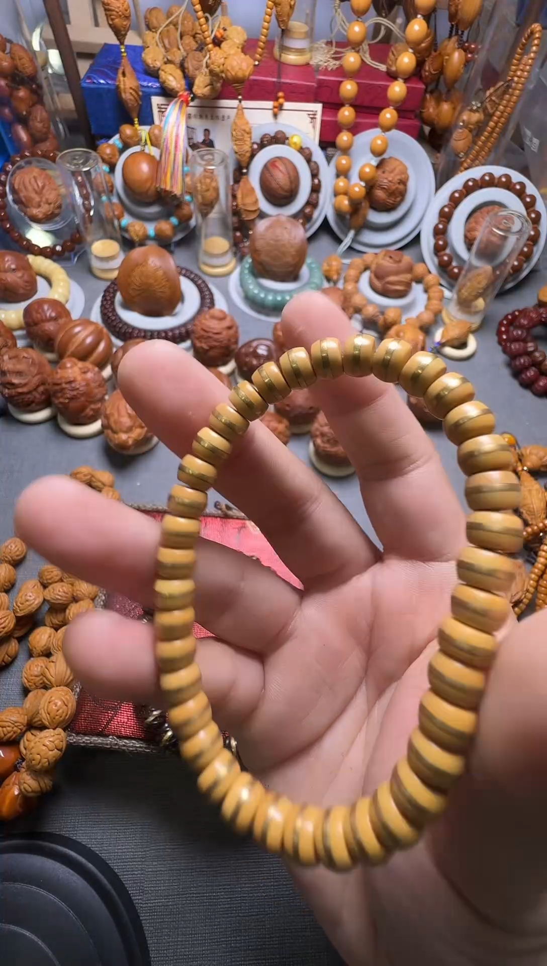 手串橄榄核金腰带