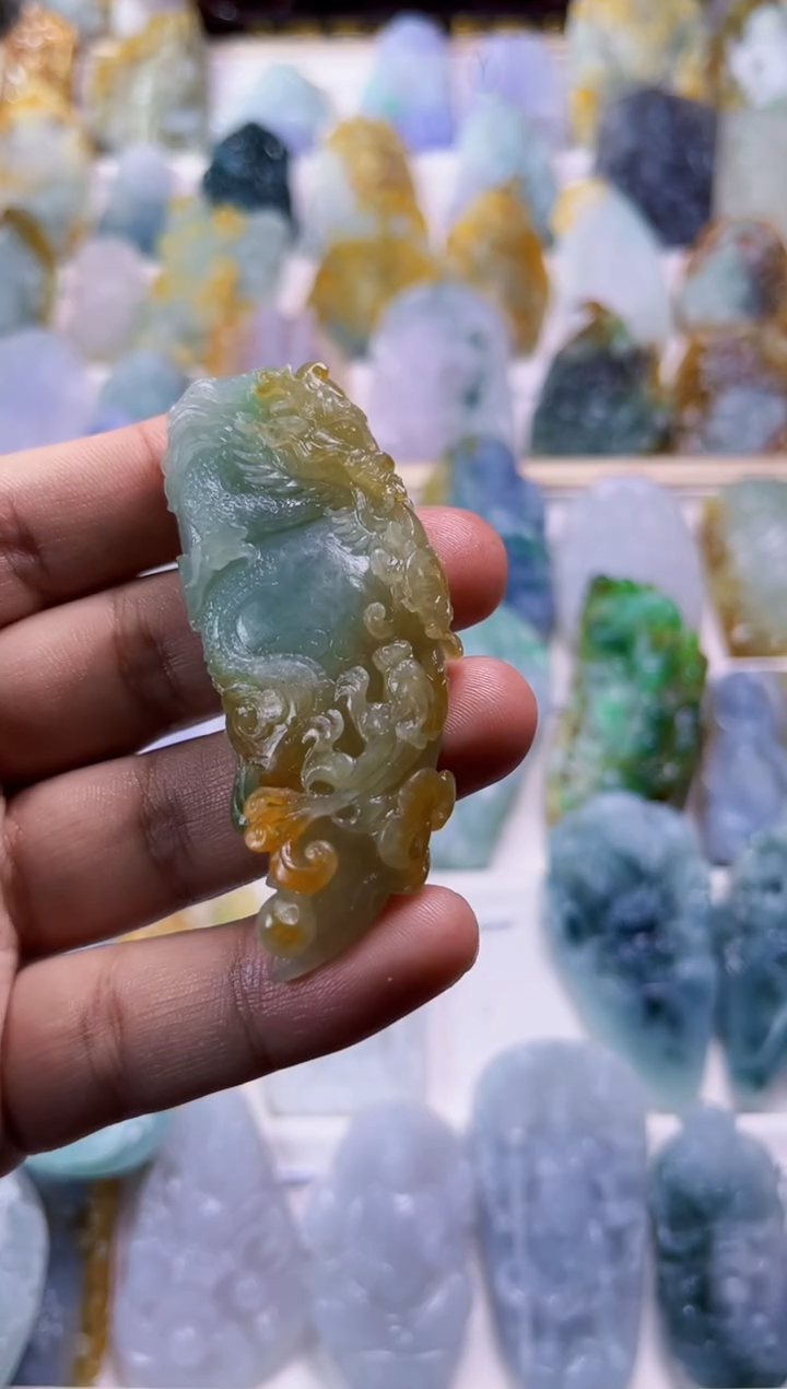 未镶嵌定制翡翠昆****眉毛货定制 不退不换