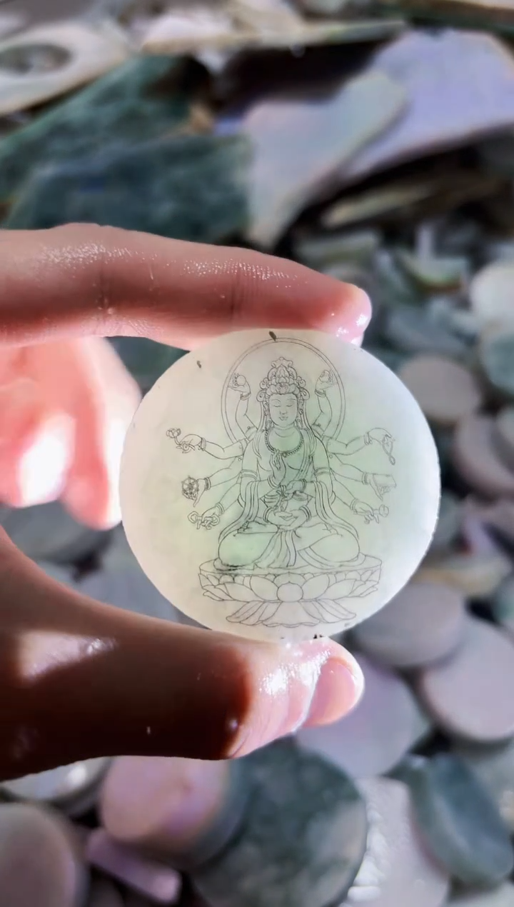 【闪购商品】翡翠颈饰未镶嵌A货吴玉2058