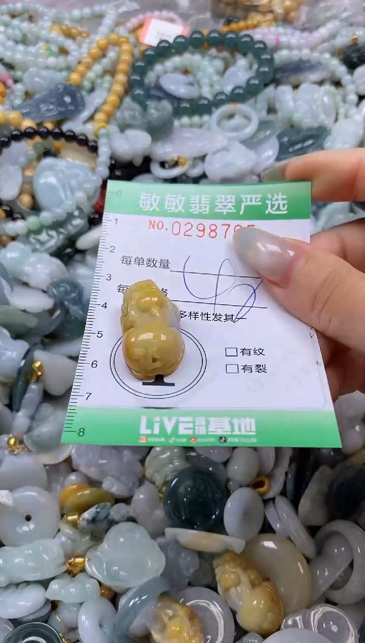翡翠未镶嵌颈饰闪购0298705
