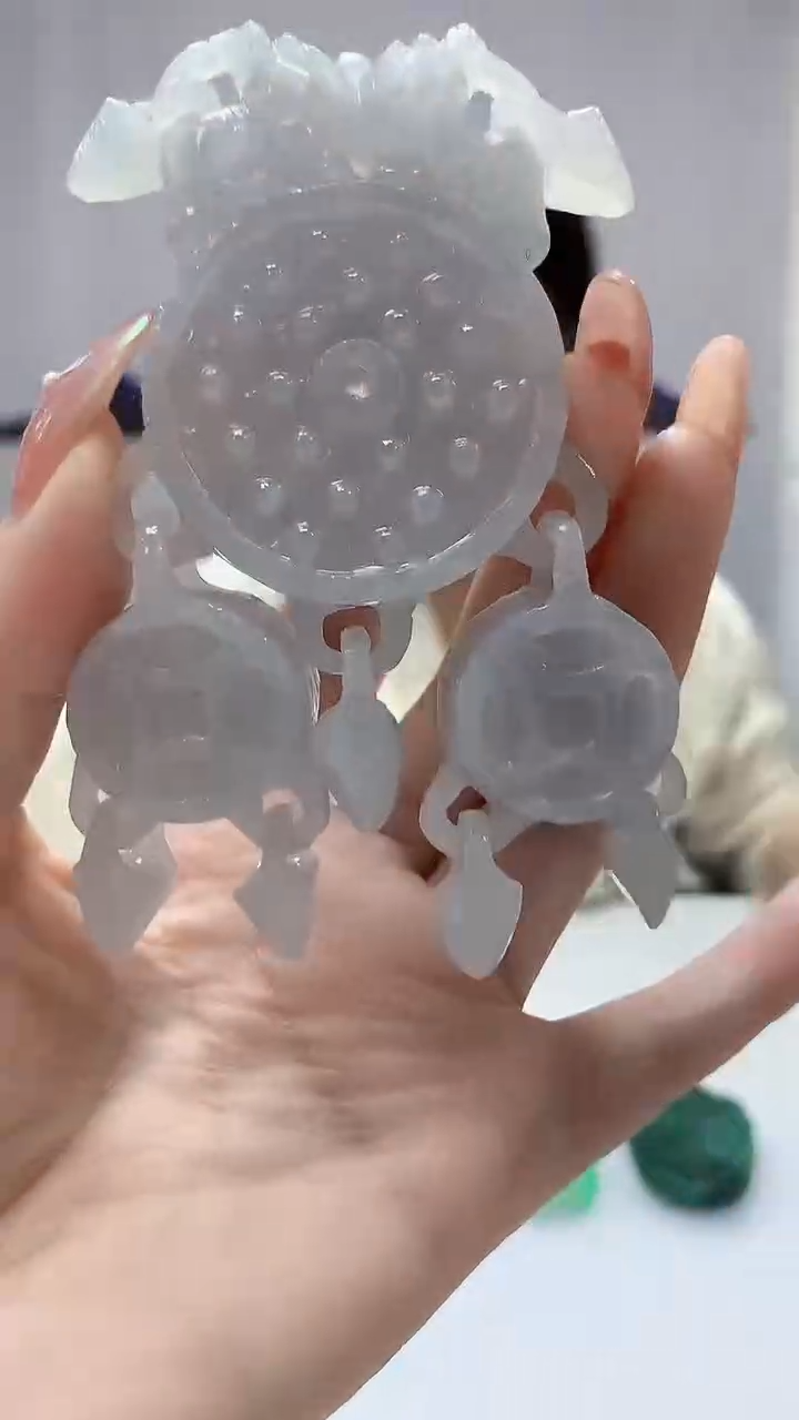 【闪购商品】定制翡翠未镶嵌4829DD-毛货挂件