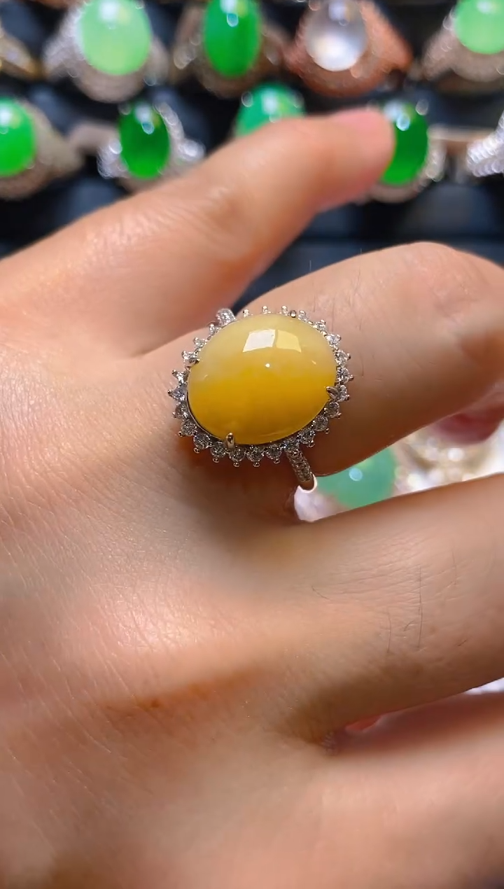 【闪购商品】翡翠耳饰银S925镶嵌天然A货翡翠1