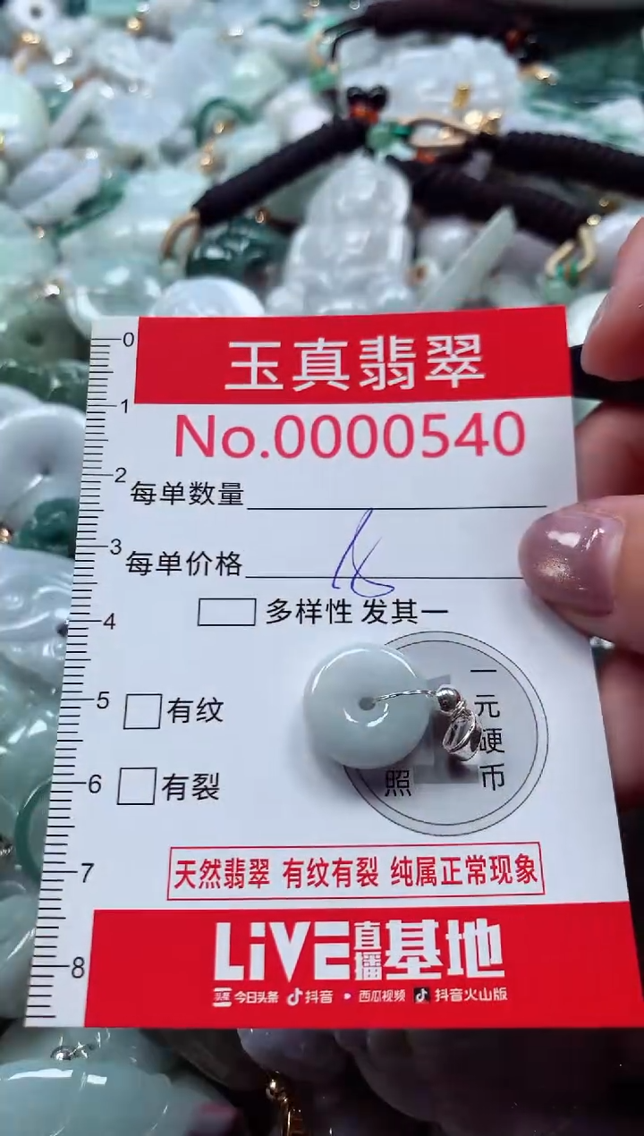 吊坠(不含链)未镶嵌翡翠0540