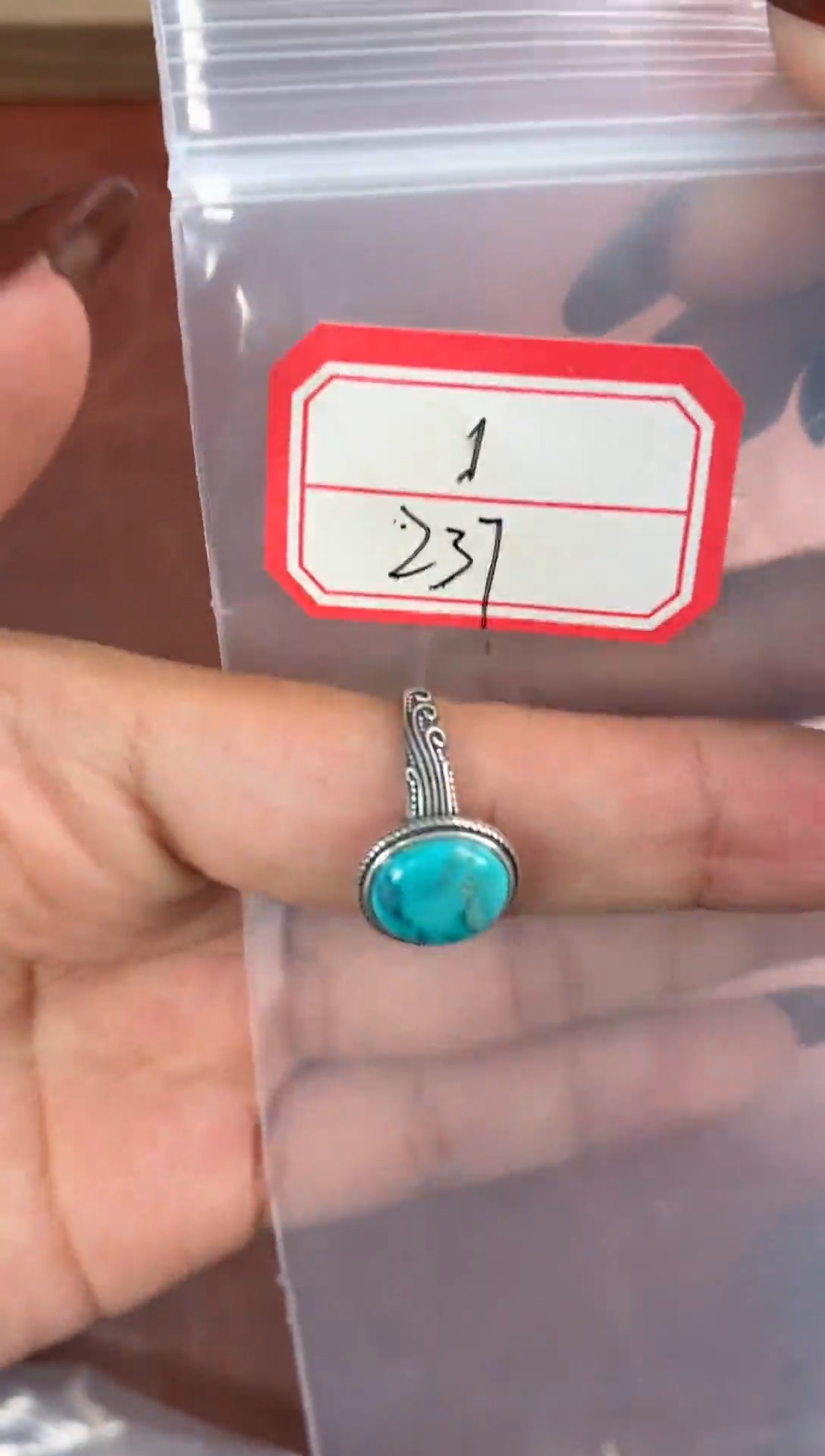 银S925镶嵌绿松石戒指噶玛珠宝湖北绿松银S925