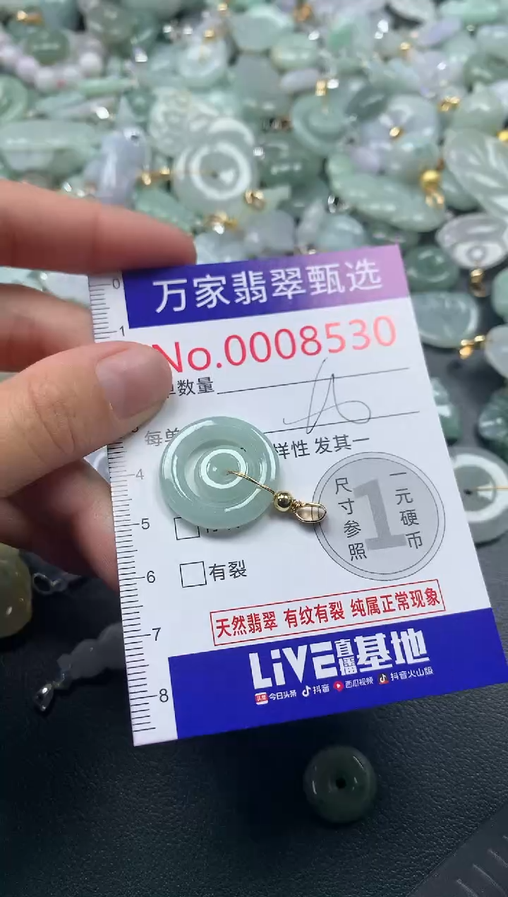 吊坠(不含链)未镶嵌翡翠8530